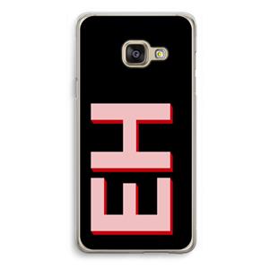 CaseCompany Monogram: Samsung Galaxy A3 (2016) Transparant Hoesje
