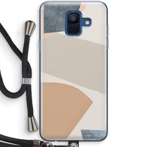 CaseCompany Formo: Samsung Galaxy A6 (2018) Transparant Hoesje met koord