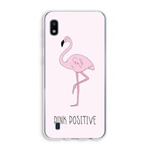 CaseCompany Pink positive: Samsung Galaxy A10 Transparant Hoesje