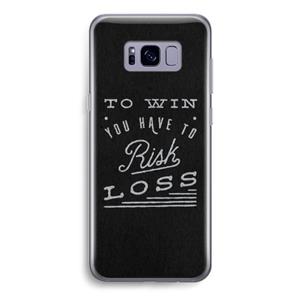 CaseCompany Risk loss: Samsung Galaxy S8 Transparant Hoesje