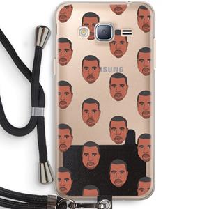 CaseCompany Kanye Call Me℃: Samsung Galaxy J3 (2016) Transparant Hoesje met koord