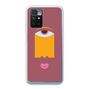 CaseCompany Mono V: Xiaomi Redmi 10 Transparant Hoesje