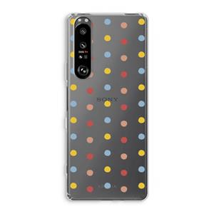 CaseCompany Bollen: Sony Xperia 1 III Transparant Hoesje