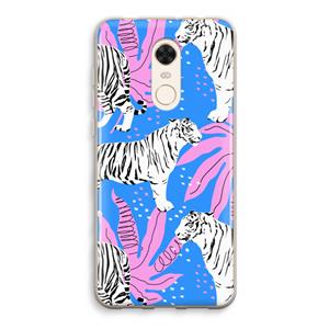 CaseCompany Tijger: Xiaomi Redmi 5 Transparant Hoesje