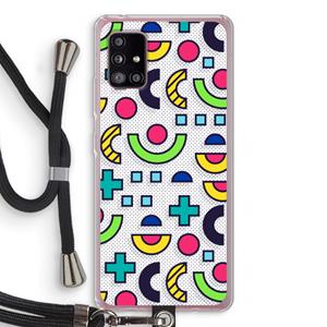CaseCompany 8-bit N°6: Samsung Galaxy A51 5G Transparant Hoesje met koord