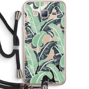 CaseCompany This Sh*t Is Bananas: Samsung Galaxy J3 (2016) Transparant Hoesje met koord