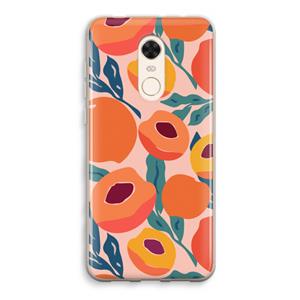 CaseCompany Perzik: Xiaomi Redmi 5 Transparant Hoesje