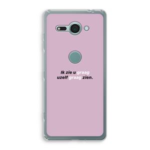 CaseCompany uzelf graag zien: Sony Xperia XZ2 Compact Transparant Hoesje
