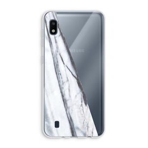 CaseCompany Gestreepte marmer: Samsung Galaxy A10 Transparant Hoesje