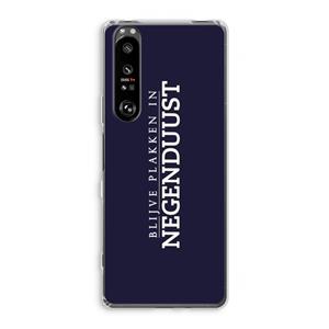 CaseCompany Blijve plakken in Negenduust: Sony Xperia 1 III Transparant Hoesje