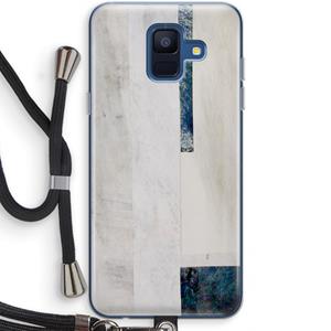 CaseCompany Meet you there: Samsung Galaxy A6 (2018) Transparant Hoesje met koord