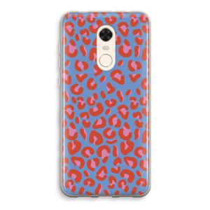 CaseCompany Leopard blue: Xiaomi Redmi 5 Transparant Hoesje