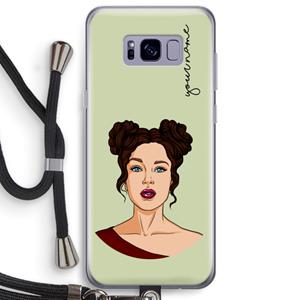 CaseCompany Pop-Art Creator: Samsung Galaxy S8 Plus Transparant Hoesje met koord