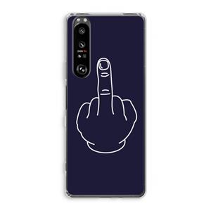 CaseCompany F**k U: Sony Xperia 1 III Transparant Hoesje