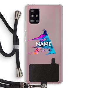 CaseCompany Abstract Spectrum: Samsung Galaxy A51 5G Transparant Hoesje met koord