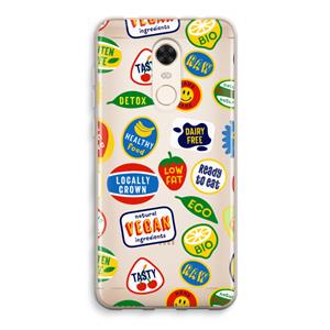 CaseCompany Fruitsticker: Xiaomi Redmi 5 Transparant Hoesje