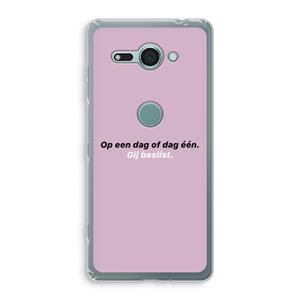 CaseCompany gij beslist: Sony Xperia XZ2 Compact Transparant Hoesje