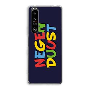 CaseCompany 90's One: Sony Xperia 1 III Transparant Hoesje