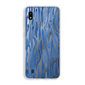 CaseCompany Blauwe nerven: Samsung Galaxy A10 Transparant Hoesje