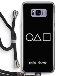 CaseCompany Squid Game: Samsung Galaxy S8 Plus Transparant Hoesje met koord