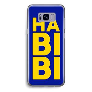 CaseCompany Habibi Blue: Samsung Galaxy S8 Transparant Hoesje