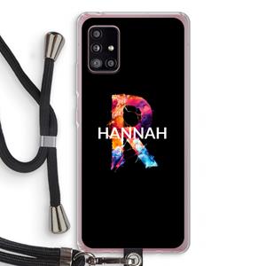 CaseCompany Abstract Spectrum: Samsung Galaxy A51 5G Transparant Hoesje met koord