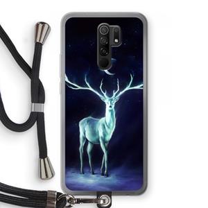 CaseCompany Nightbringer: Xiaomi Redmi 9 Transparant Hoesje met koord
