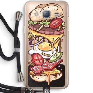 CaseCompany Diet Coke Please: Samsung Galaxy J3 (2016) Transparant Hoesje met koord