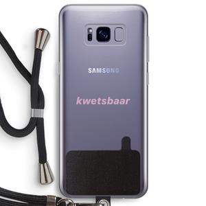 CaseCompany kwetsbaar: Samsung Galaxy S8 Plus Transparant Hoesje met koord
