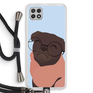 CaseCompany Ludo: Samsung Galaxy A22 4G Transparant Hoesje met koord