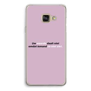CaseCompany uw waarde daalt niet: Samsung Galaxy A3 (2016) Transparant Hoesje