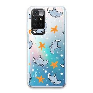 CaseCompany Manta: Xiaomi Redmi 10 Transparant Hoesje