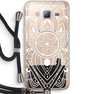 CaseCompany It's Complicated: Samsung Galaxy J3 (2016) Transparant Hoesje met koord