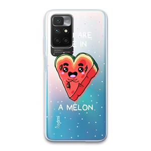CaseCompany One In A Melon: Xiaomi Redmi 10 Transparant Hoesje