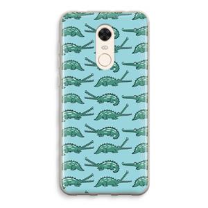 CaseCompany Kroko: Xiaomi Redmi 5 Transparant Hoesje