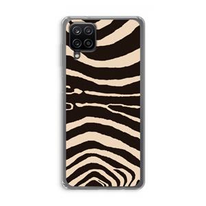 CaseCompany Arizona Zebra: Samsung Galaxy A12 Transparant Hoesje