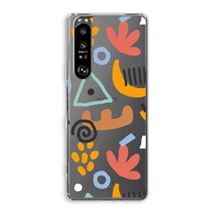 CaseCompany Abstract: Sony Xperia 1 III Transparant Hoesje