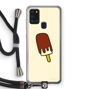 CaseCompany Frisco: Samsung Galaxy A21s Transparant Hoesje met koord