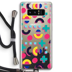 CaseCompany 8-bit N°2: Samsung Galaxy Note 8 Transparant Hoesje met koord