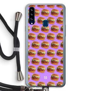 CaseCompany Giants: Samsung Galaxy A20s Transparant Hoesje met koord