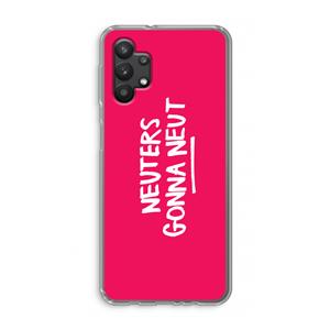 CaseCompany Neuters (roze): Samsung Galaxy A32 5G Transparant Hoesje