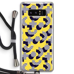 CaseCompany 8-bit N°3: Samsung Galaxy Note 8 Transparant Hoesje met koord