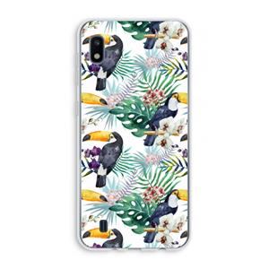 CaseCompany Tukans: Samsung Galaxy A10 Transparant Hoesje