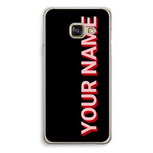 CaseCompany Namecase: Samsung Galaxy A3 (2016) Transparant Hoesje