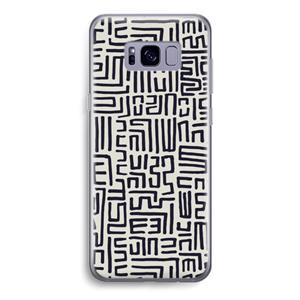 CaseCompany Moroccan Print: Samsung Galaxy S8 Transparant Hoesje