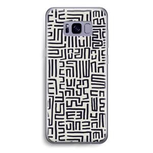 CaseCompany Moroccan Print: Samsung Galaxy S8 Transparant Hoesje