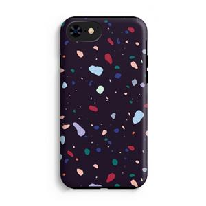 CaseCompany Dark Rounded Terrazzo: iPhone 8 Tough Case
