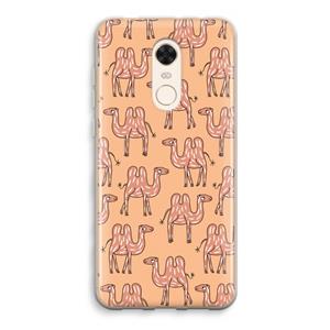 CaseCompany Kameel: Xiaomi Redmi 5 Transparant Hoesje