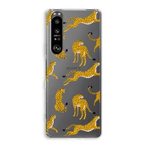 CaseCompany Luipaard: Sony Xperia 1 III Transparant Hoesje