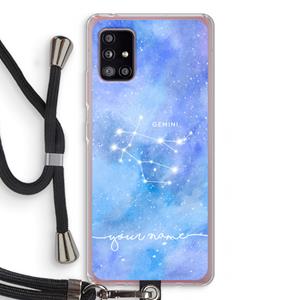 CaseCompany Sterrenbeeld - Licht: Samsung Galaxy A51 5G Transparant Hoesje met koord